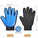 ASENKU Pet Grooming Glove Comfortable Efficient Pet Hair Remover Mitt Perfect for Cats & Dogs with Long or Short Fur Breathable Washing Deshedding Massage Tool, One Pair