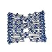 Ruihfas 5Pcs Easy Stretch Beaded Hair Combs Double Magic Slide Metal Comb Clip Hairpins for Women Hair Styling