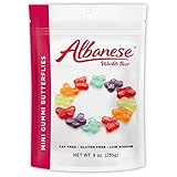 Albanese World's Best Mini Gummi Butterflies Resealable Stand Up Pouch 9 oz. (255g)