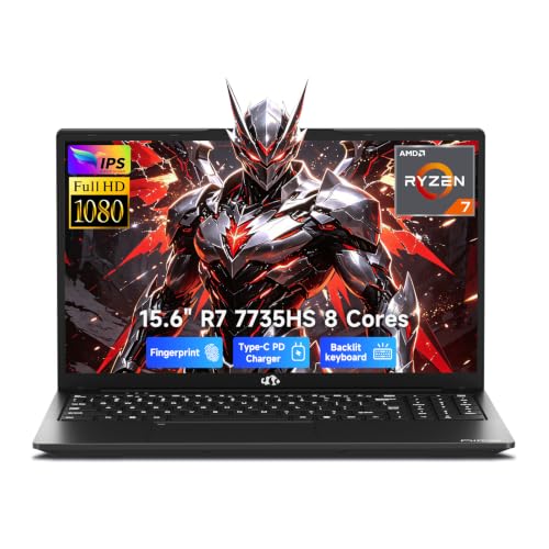 NIMO 15.6" FHD AI Laptop 2026-2027 AMD Ryzen 7 7735HS 8GB DDR5 512GB SSD