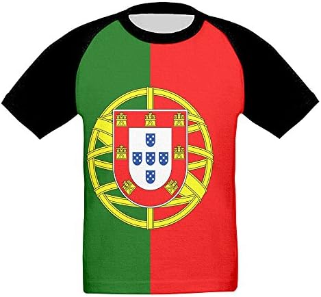 ONE SUIT Portuguese Flag Children's Full Print Short Sleeve Child Toddler T-Shirt Tee