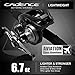 Cadence CB8 Baitcasting Reels, 6.7oz Ultra Lightweight Casting Reels,20 LB Carbon Fiber Drag Baitcasters,Super Smooth 9+1 BB,Stronger Aluminum Body Durable Baitcast Fishing Reel Low Profile High Value