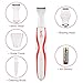 Bikini Trimmer, [Battery Included] 2 in 1 Women Shaver Waterproof Electric Razor Wet/Dry Cordless Ladyshave with Shaving and Bikini Head Perfect for Body, Face, Bikini Area (White)