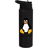 Tux Linux Penguin - Sudo rm -rf/computer science computer Stainless Steel Insulated Water Bottle