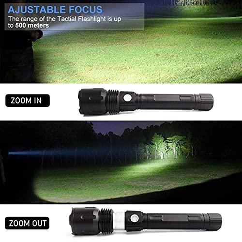 Minsk EDC Tactical Flashlight, 1500 High Lumens Rechargeable LED