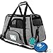 PetAmi Airline Approved Pet Carrier for Cat, Soft Sided Dog Carrier for Small Dog, Cat Travel Supplies Accessories Indoor Cat, Ventilated Pet Carrying Bag Medium Large Kitten Puppy, Large Heather Gray