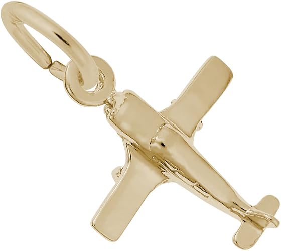 Gold Airplane Charm Flash Sales, 56 