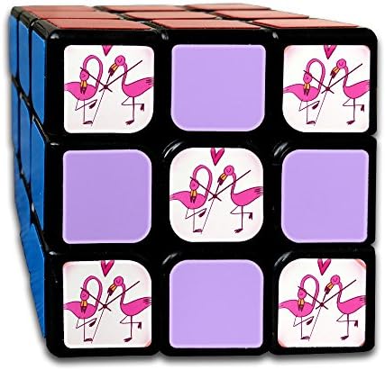 Clock Pink Flamingos 3x3 Smooth Speed Magic Rubiks Cube Magic Cube Puzzles Puzzles Toys