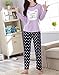MyFav Big Girls Heart-Shape Sleepwear Novelty Cat Pajama Set Comfortable Bottoms