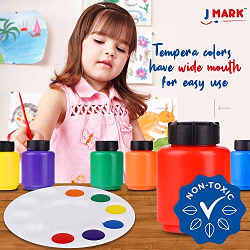 J MARK Toddler Painting Set 32Piece All Inclusive with Spill Proof