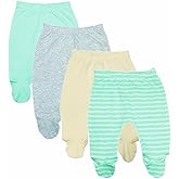 123 Bear Baby Soft Cotton Spandex Pants with Feet