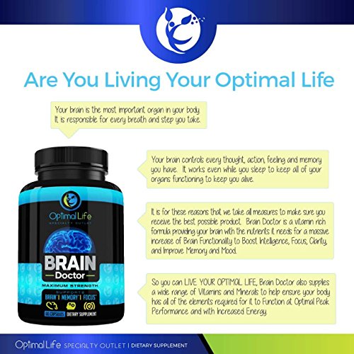 Bacopa Monnieri Capsules Brain Booster Smart Pill for Adults Increase