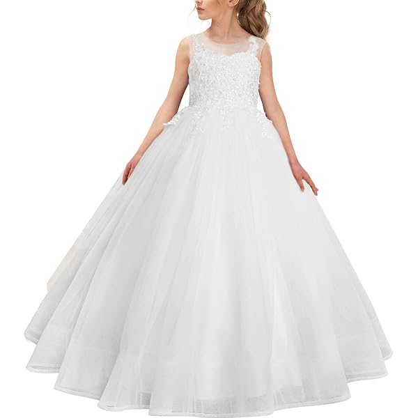 VeraQueen Girl's Off Shoulder Princess Pageant Dress - Tulle Beaded Birthday Party Dress With Straps, Teal, Size 5 - View #9
