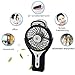 Welltop Mini Handheld USB Misting Fan with Personal Cooling Mist Humidifier Rechargeable Portable Mini Misting Cooling Fan for Home Office and Travel (Black)