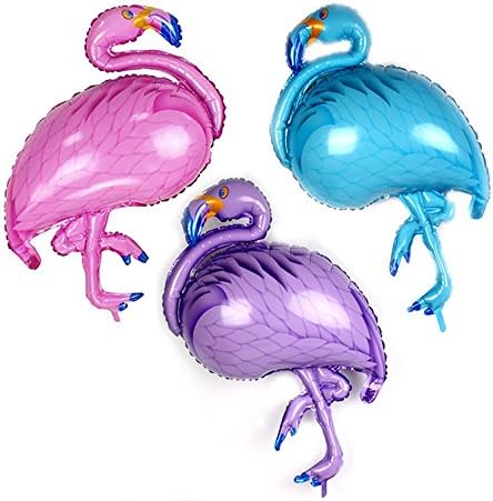 CHQHQ Flamingos Foil Mylar Helium Aluminum film balloons for Party Birthday Festival Christmas Wedding decorations 3PCS
