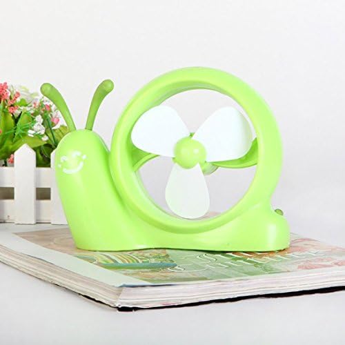 Gillberry Portable Snail Fan PC USB Power Laptop Desk Cooling Cooler Air Fan USB Cooler (green)