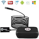 Endoscope – Borescope – Inspection Camera – Wireless Endoscope Borescope – Snake Camera iPhone 6 7 8 X IOS Android Windows – USB Endoscope Camera – WIFI Waterproof Automotive Vehicle Bore Digital HD