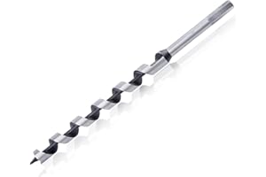 SPEEDWOX 3/4-Inch x 12-Inch Long Auger Drill Bit for Wood Hex Shank 2/5-Inch One Piece, Ship Auger Long Drill Bit for Wood Ho