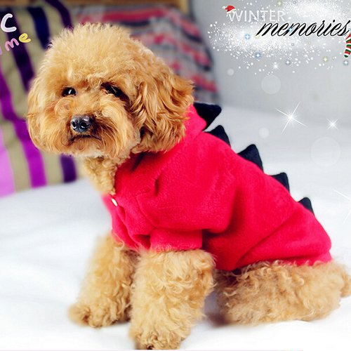 DukeAustin Pet Cloth, Dino, Red