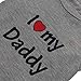 Idepet(TM) Cotton Pet Dog T Shirts Vest for Yorkshire Terrier Pug Beagle Dog Clothes Color Gray (L,Daddy)