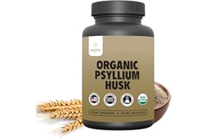 Z ZEALTHY LIFE Organic Psyllium Husk Capsules 750 mg, Natural Fiber Supplement for Gut Health* - Alternative to Psyllium Husk Powder, Zealthy Life, 250 Capsules