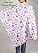 Fall Sale! Flannel Receiving Blankets Large Soft Organic Cotton Swaddling Blankets Baby Girl Set 2, Owl Cat Pink White