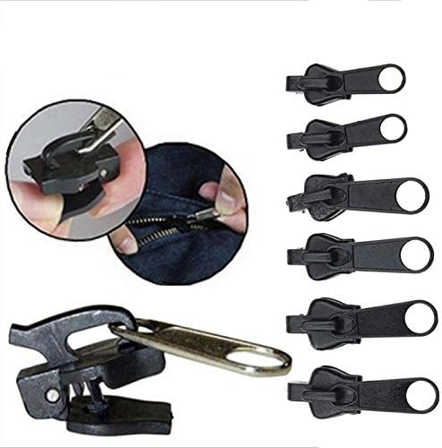 ACXOP Zipper Repair Pack Fix Zipper replacement (Black color)
