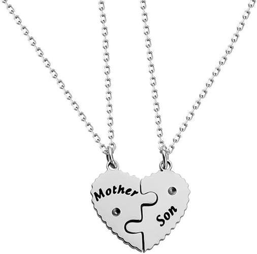 Amazon Com Bauna Mother Son Gifts Mother And Son Necklace Set For