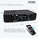 Pyle Updated Pyle Stereo Preamplifier, Home Entertainment Receiver, Bluetooth Amp, RCA Audio Input, 2 Channel Amp, AM/FM Radio with LCD Display, MP3/USB/AUX, Remote Control, AC Power Cable (PT395)thumb 3