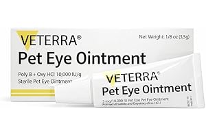 Veterra Eye Health Cream for Cats,Dogs and All Pets 1/8 oz /3.5gr