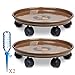 Murilan Planter Dolly on Wheels Round Flower Pot Mover 14