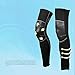4ucycling Wind Proof Thermal Fleeced Breathable Cycling Leg warmers sleeves,black,L