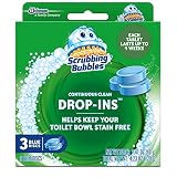 Scrubbing Bubbles Continuous Clean Drop-Ins, Blue Discs, 3 ct, 4.23 oz (Pack of 6)