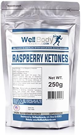 WellBodyNaturals Pure Raspberry Ketones Weight Loss Ketone Powder 250G