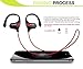 TOTU BT-2 V4.1 Bluetooth Headphones Wireless Music Stereo Sports Headset - Red