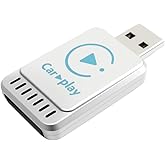 2025 Newly Upgraded Wireless CarPlay Adapter: Slim, Lightweight and Portable, Plug-and-Play. Easy to Operate with Stable Connection and no lag, Compatible with iPhone and Android Devices.