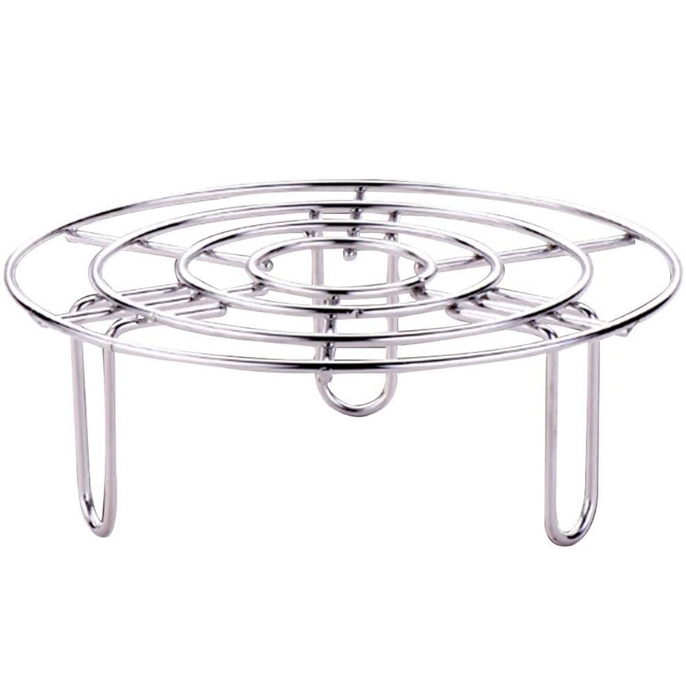 Steamer Insert Cooking Stand Stainless Steel Insert Rack Round Steam Rack Stainless Steel Steaming Rack for Baking Cooking Roasting