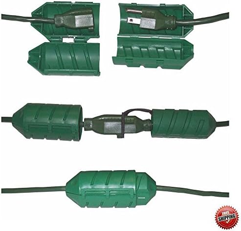 Cord Connector Cover Cord Lock For Outdoor Extension Cords Waterproof Green &amp; eBook by BO4Y