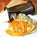 Veggie Spiralizer - Vegetable Spaghetti Noodle Maker - ABS BPA Free Plastic and Stainless Steel Spiral Slicer - Includes Ceramic Peeler Cleaning Brush and Storage Pouch
