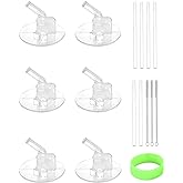 Greant 16 PCS Replacement Straws for Thermos 12oz (Model F401 & F410), Replacement Part for Thermos 12 oz Bottles, Accessories for Thermos F410