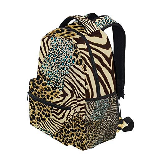 51Aor56I4DL Funnyy Animal Tiger Zebra Leopard Print Mochila de Viaje Escuela Bolsa de Hombro Bookbag para niños niñas niños Hombres… Funnyy Animal Tiger Zebra Leopard Print Mochila de Viaje Escuela Bolsa de Hombro Bookbag para niños niñas niños Hombres… - Imagen 4