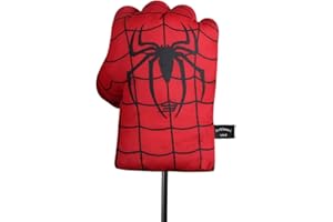 Scott Edward Cartoon Golf Club Covers for Driver and Fairway Wood Cool and Interesting Headcover Fits Man and Woman（Red Fist）