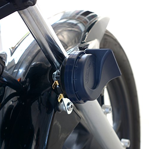 TURN RAISE Universal Motorcycle Scooter Electric Horns, 118dB Waterproof Round Loud Horn Speakers, Ideal for Motorcycles/ATV and 12 Volt Applications Vehicle, Motorcycle Series Black 12V Disc Horn - Thumbnail 5