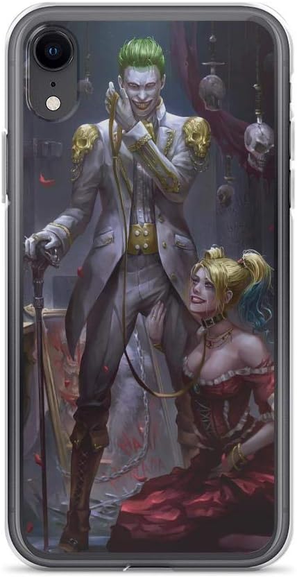 Joker Harley Comic Quinn King Shockproof Clear Case for iPhone Xs Max