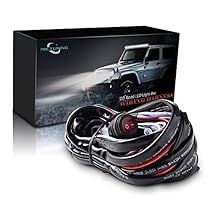 MICTUNING MIC-B1002 LED Light Bar Wiring Harness, Fuse 40A Relay On-off Waterproof Switch