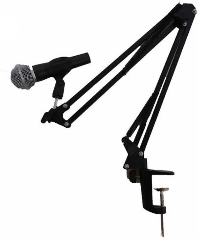 Amazon Sherry デスクアーム式 卓上マイクスタンド アーム式ブラック 楽器 上型 楽器・音響機器 楽器