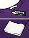 ANGVNS Women Winter Color Block Patchwork 3/4 Sleeve O Neck Pullover Dress, Purple, Large