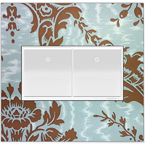 adorne Mirror White on White 2Gang Metal Wall Plate Pricepulse