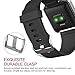 Compatible for Blaze Band, Soft Flexible Silicone Strap Quick Release Pins Easy Wearing Band Replacement with Blaze Smart Fitness Watch