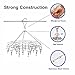 Amagoing Herb Hanging Drying Rack Laundry Drip Hanger with 20 Clips and 10 Replacement for Drying Socks, Baby Clothes, Bras, Towel, Underwear, Hat, Scarf, Pants, Gloves